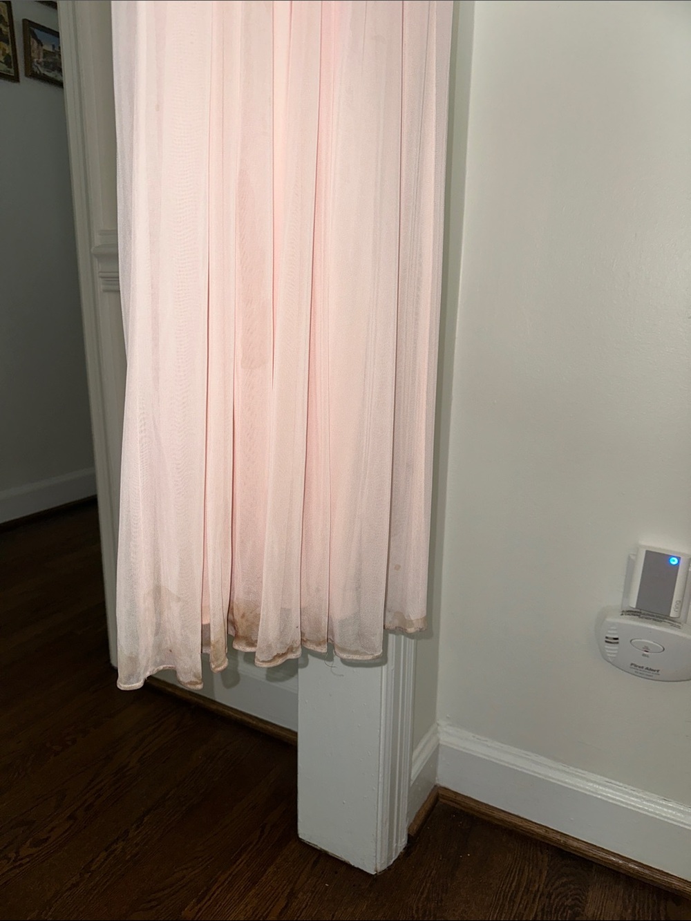 Alfred Sung Elegant Light Pink Cross Chiffon Bridesmaid Dress - Picture 3 of 4